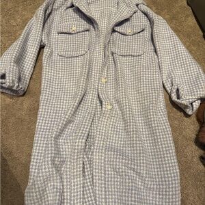 Forever 21 Lavender and White Houndstooth Coat